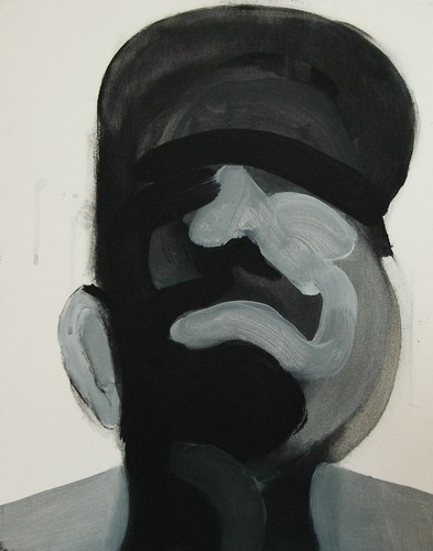 'Szkice do portretu 32', Cezary Bednarczyk, olej na płótnie, 50x40 cm