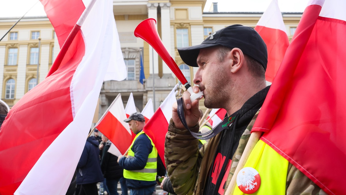 Protest rolników w Warszawie