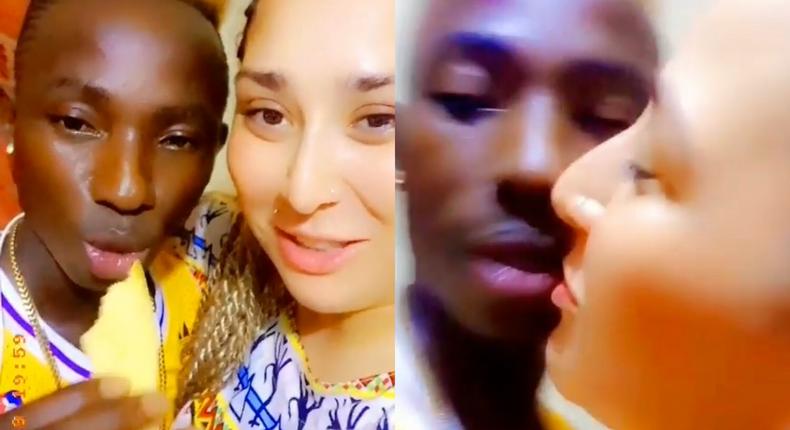 Patapaa and his girlfriend Liha Miller