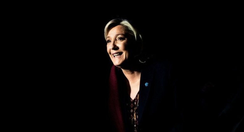 French presidential election candidate for the far-right Front National (FN) party Marine Le Pen smiles as she attends a two-day political rally to kick off her presidential campaign on February 4, 2017 in Lyon