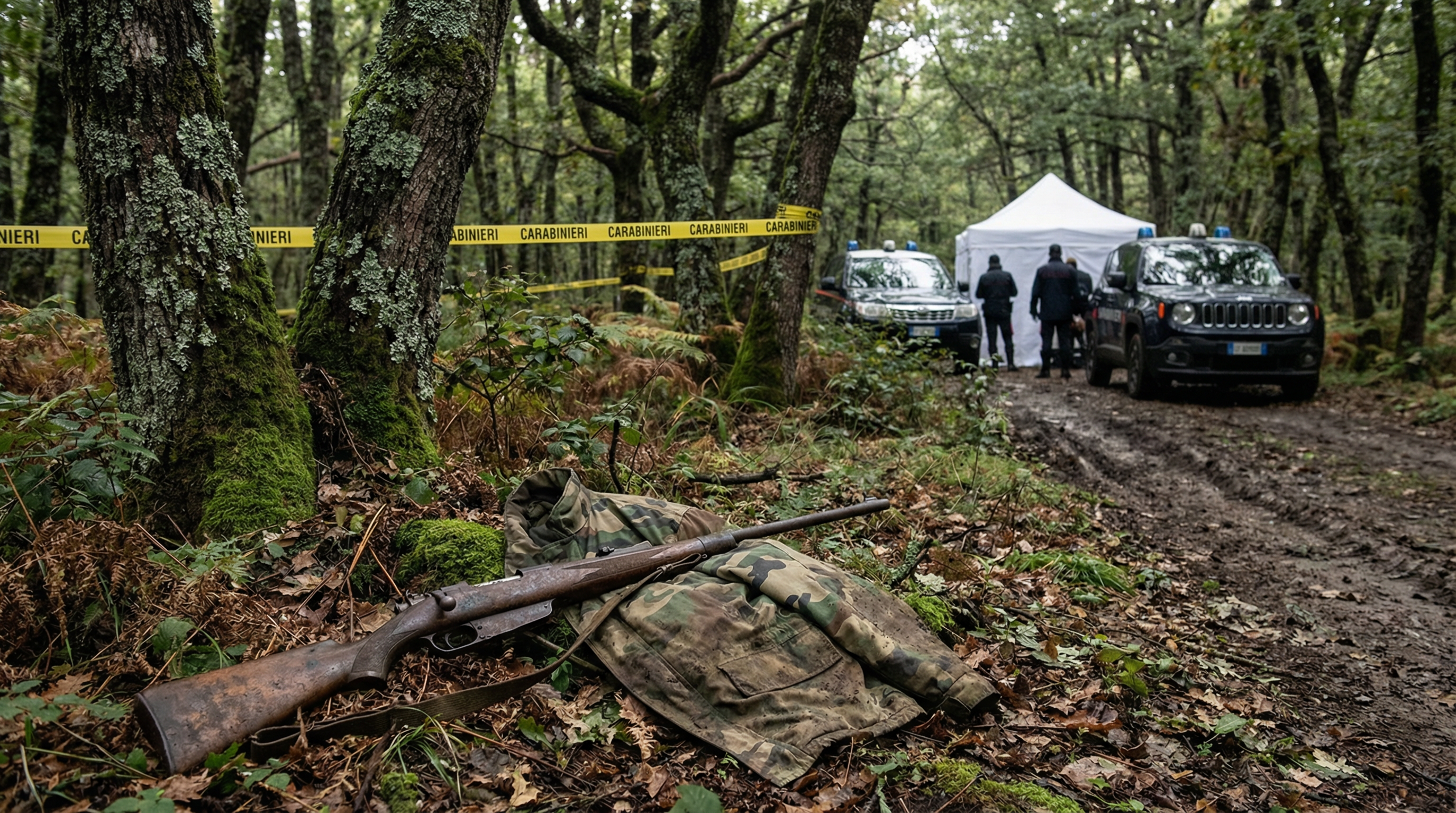 Giallo a Messina: tre cacciatori trovati morti in un bosco con ferite da sparo