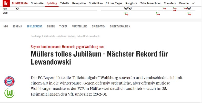 Dziennikarze magazynu "Kicker" są zachwyceni wyczynem Lewandowskiego