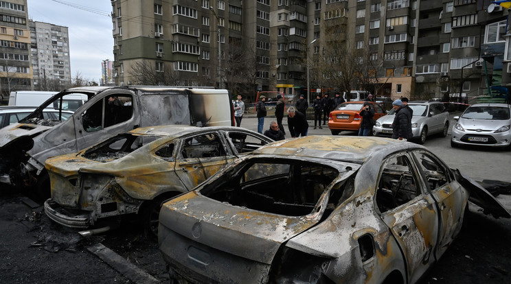 Kijev a március 9-i támadás után / Fotó: Northfoto