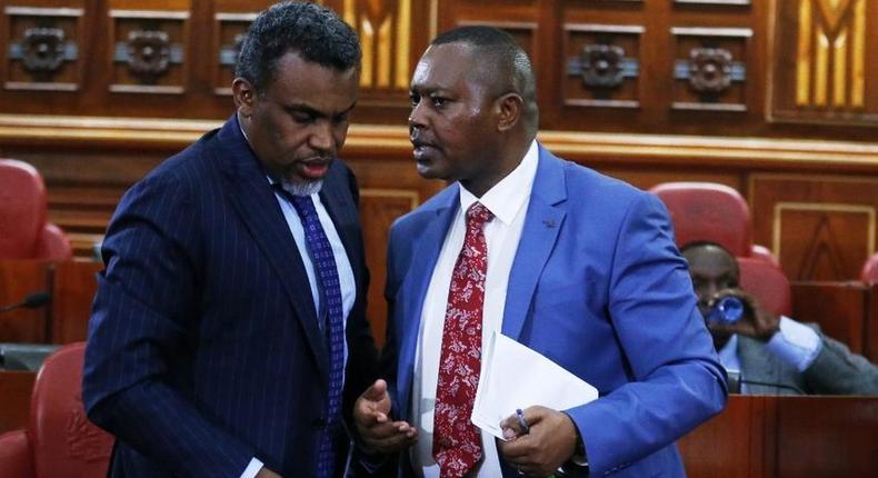 DPP Noordin Haji with DCI boss George Kinoti