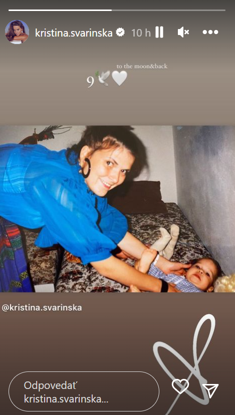 Kristína Svarinská si zaspomínala na svoju zosnulú matku.