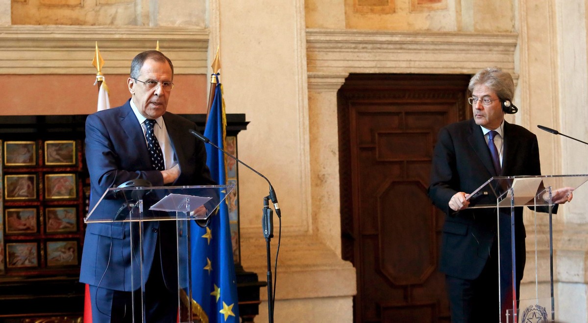 Siergiej Ławrow we Włoszech