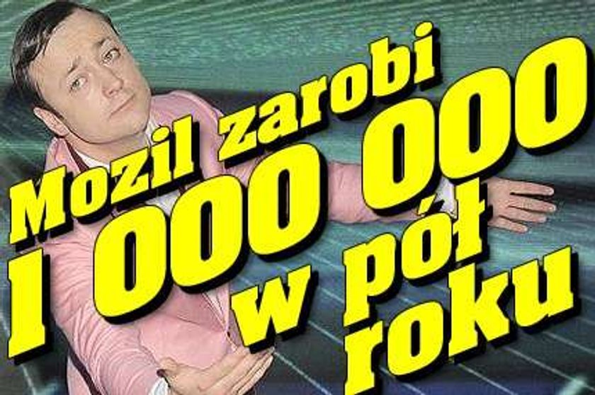 Mozil w pół roku zarobi milion złotych