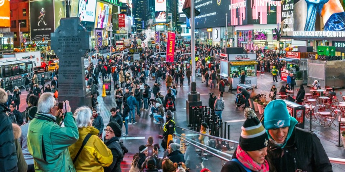 Nowojorczycy nie przepadają za Times Square, choć turyści uważają, że to jedno z najważniejszych miejsc w tym mieście.