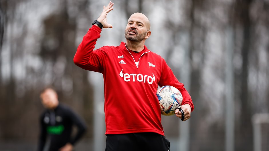 Pilka nozna. PKO Ekstraklasa. Lechia Gdansk. Trening. 24.03.2023