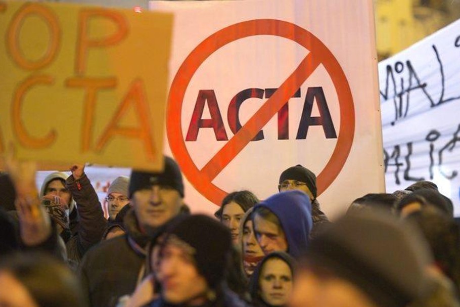 prostest acta warszawa