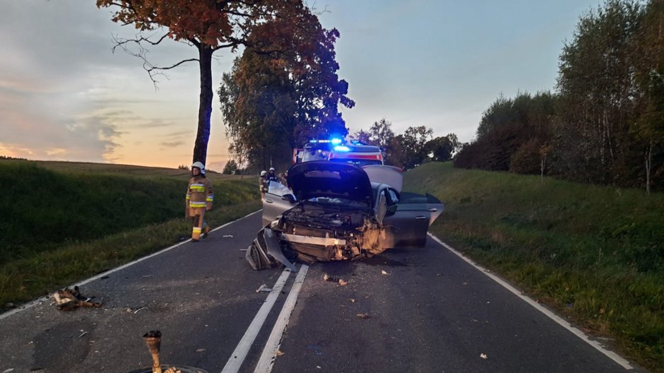 Wypadek drogowy pod Barczewem. Zginęły dwie kobiety