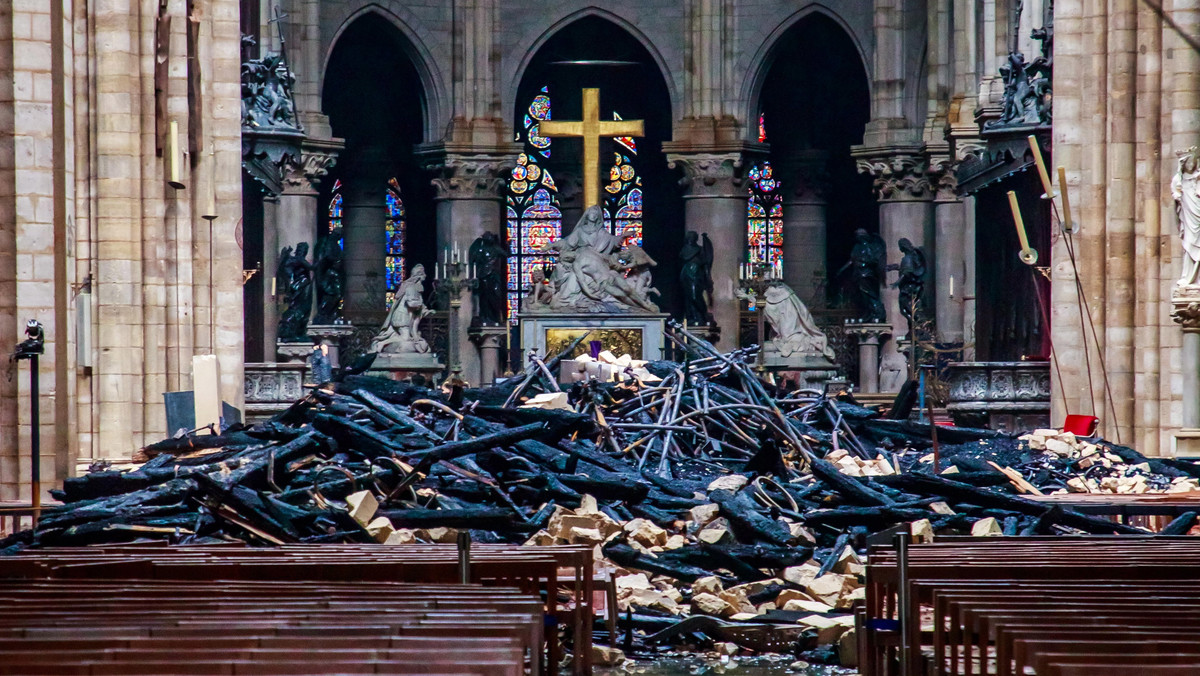 Pożar katedry Notre Dame. Najnowsze zdjęcia