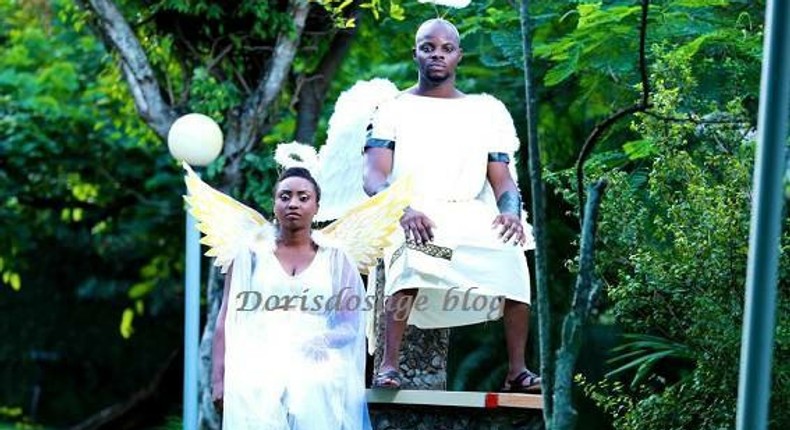 This pre-wedding photos of Cupid and an angel is setting the Internet on fire