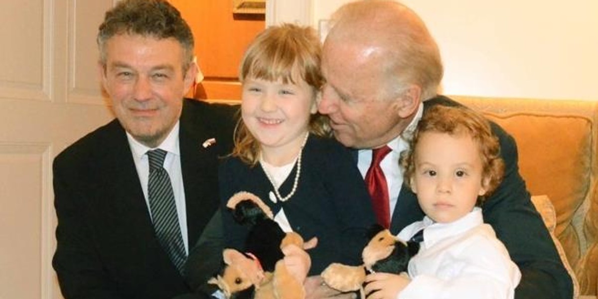 Były ambasador w USA Ryszard Schnepf i Joe Biden