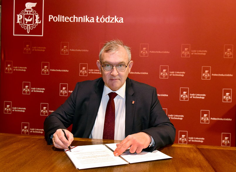 Podpisanie listu intencyjnego - rektor Politechniki Łódzkiej