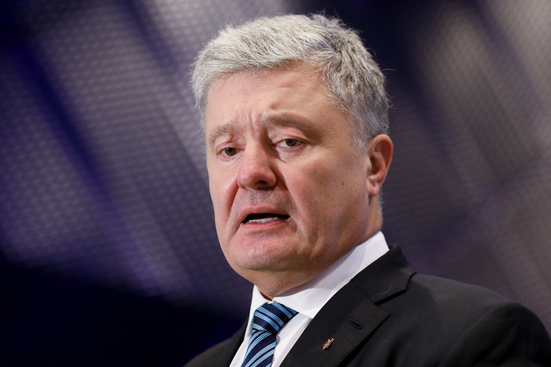 Były prezydent Ukrainy Petro Poroszenko na Międzynarodowym Centrum Kongresowym w Katowicach, 24 kwietnia 2023 r.