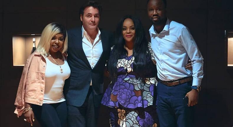 Afia Schwarzenegger meets American billionaire