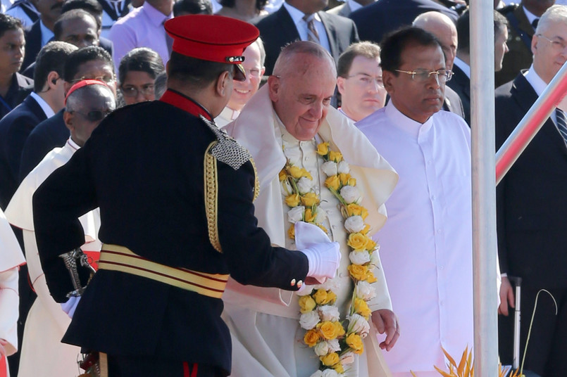 Papież Franciszek z wizytą na Sri Lance
