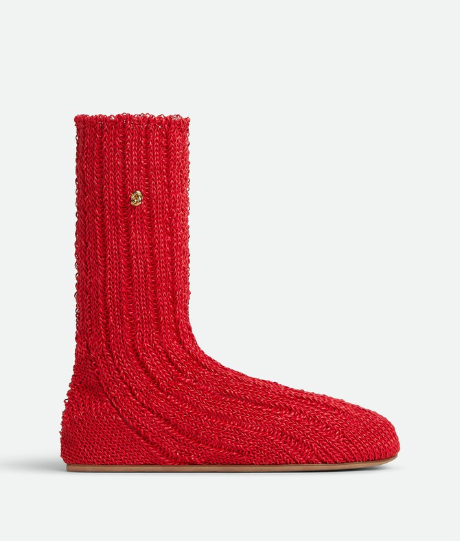 Čizme od pletene kože  modne kuće "Bottega Veneta"