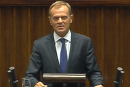 Tusk, Kaczynski, wotum nieufnosci, wideo