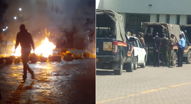 Transport paralyzed as Kasarani-Mwiki road protests rock Nairobi. Egerton students engage police in running battles as they protest Sh16,000 damage fee