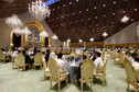 Guests at the wedding banquet for Brunei's newly wed royal couple, Prince Abdul Malik and Dayangku Raabi'atul 'Adawiyyah Pengiran Haji Bolkiah, at the Nurul Iman Palace in Bandar Seri Begawan