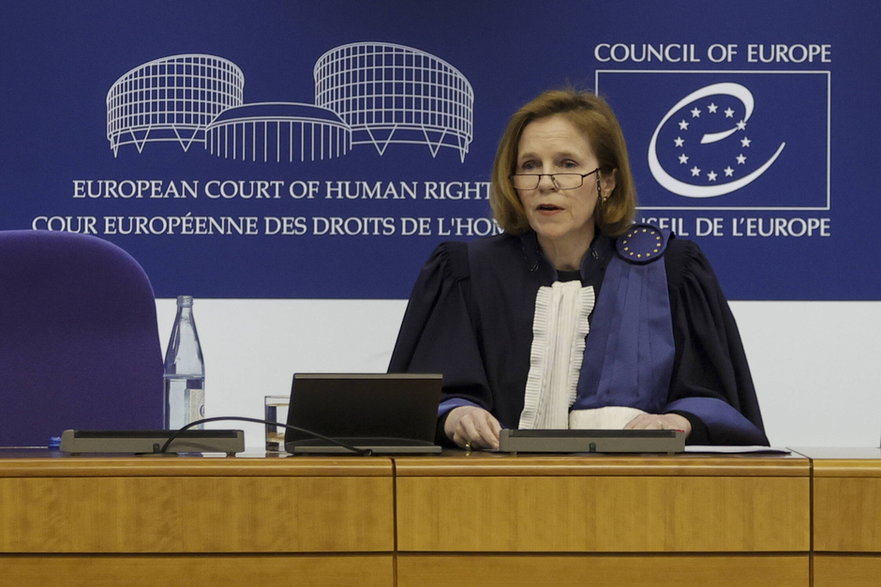 Sędzia Siofra O’Leary z Europejskiego Trybunału Praw Człowieka. Strasburg, 9 kwietnia br.
