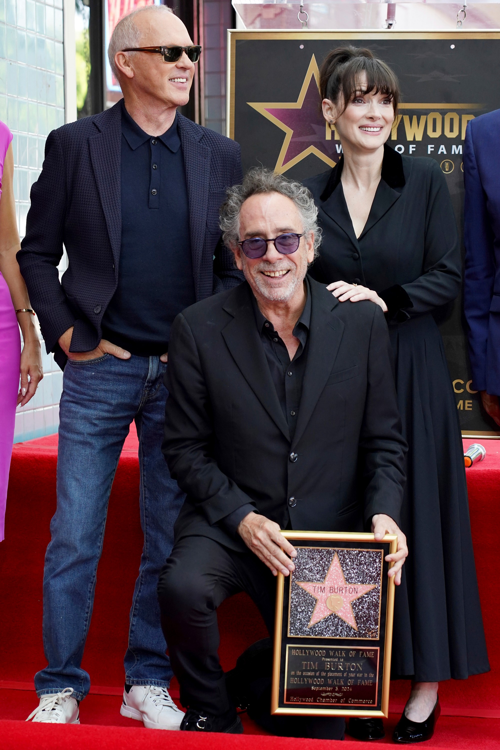 Režisér Tim Burton počas slávnostného udelenia hviezdy na hollywoodskom Chodníku slávy v Los Angeles.