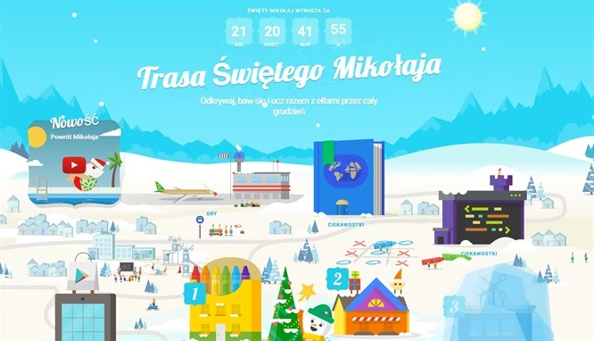 Google Santa Tracker doczekało się w tym roku dużego odświeżenia