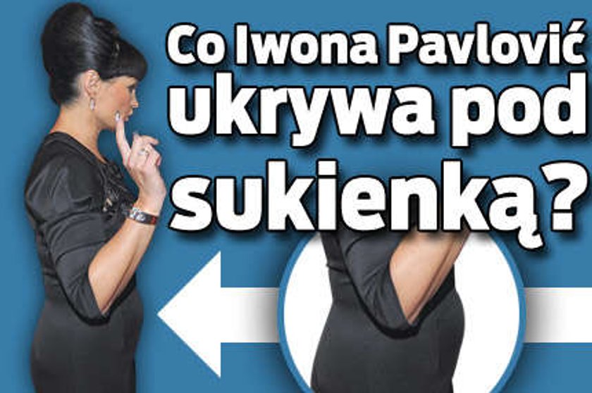 Co Iwona Pavlović ukrywa pod sukienką?