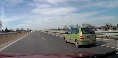 Niedzielny kierowca jechał pod prąd autostradą!