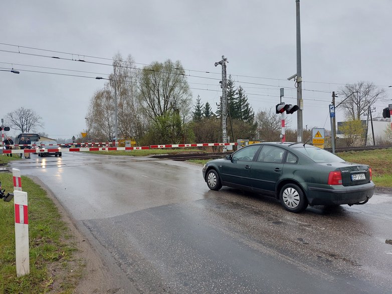 Przejazd kolejowy przy ulicy Zachodniej w Sieradzu