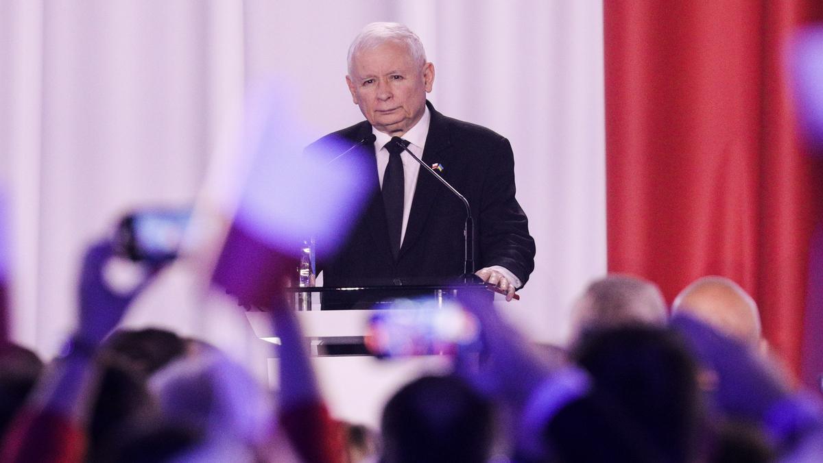 Jarosław Kaczyński podczas zeszłorocznej konwencji PiS. 04.06.2022 r.