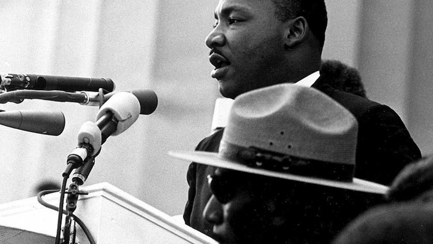 Martin Luther King w Waszyngtonie  w 1963 roku - domena publiczna