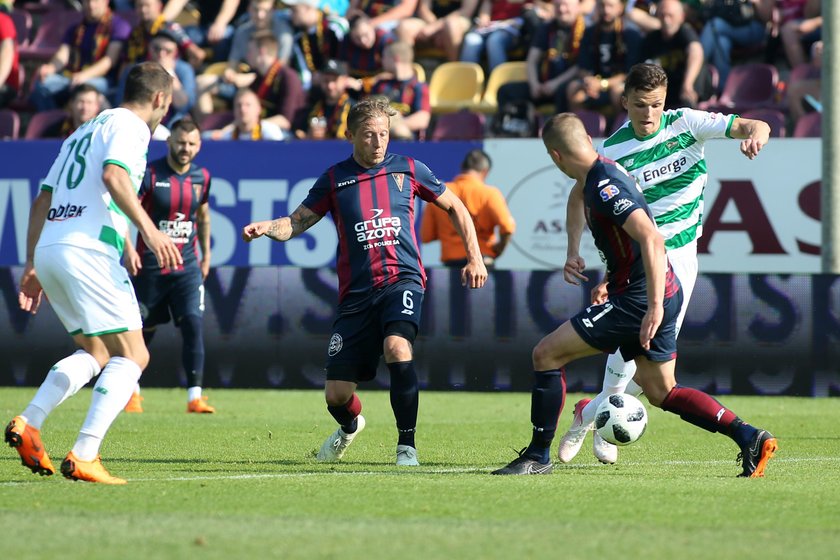 Pilka nozna. Ekstraklasa. Pogon Szczecin - Lechia Gdansk. 12.05.2018