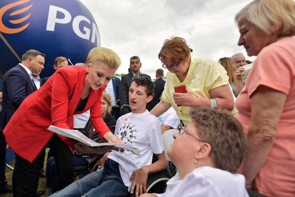 Agata Duda na pikniku rodzinnym