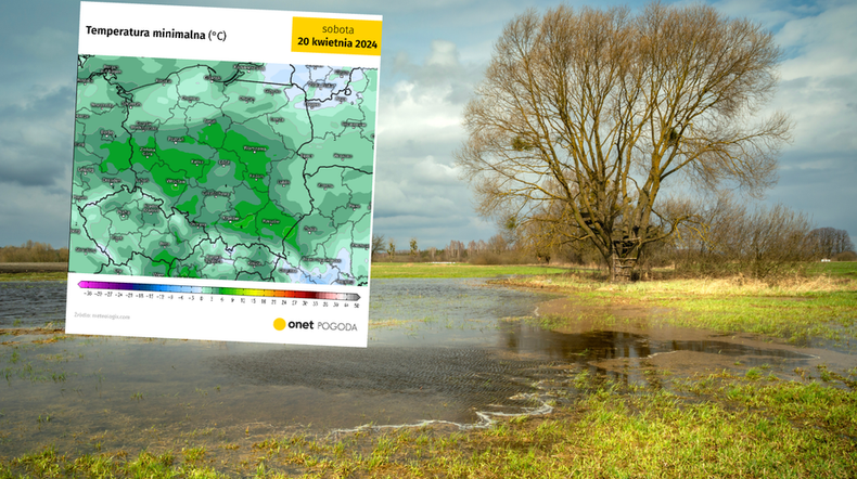 Zapowiada się kolejny deszczowy i zimny dzień (screen: meteologix.com)