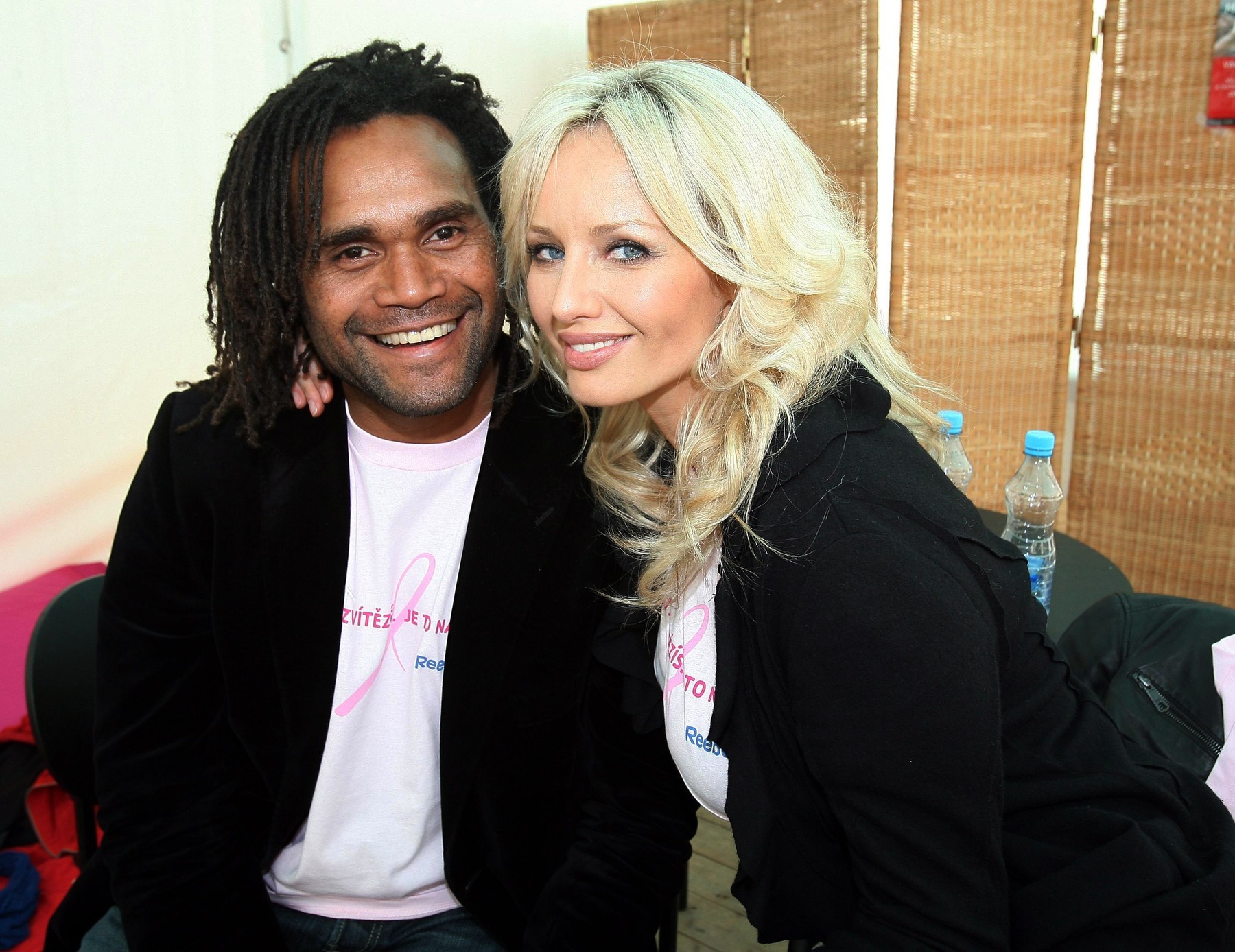 Adriana Sklenaříková a jej exmanžel Christian Karembeu.