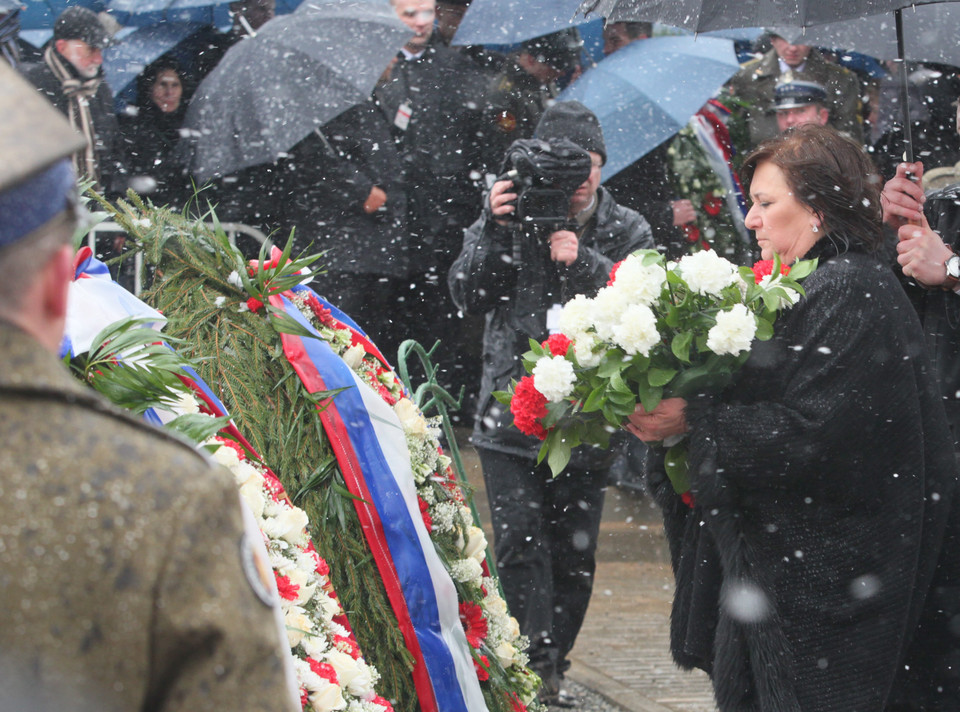 Anna Komorowska w Smoleńsku, fot. PAP/EPA