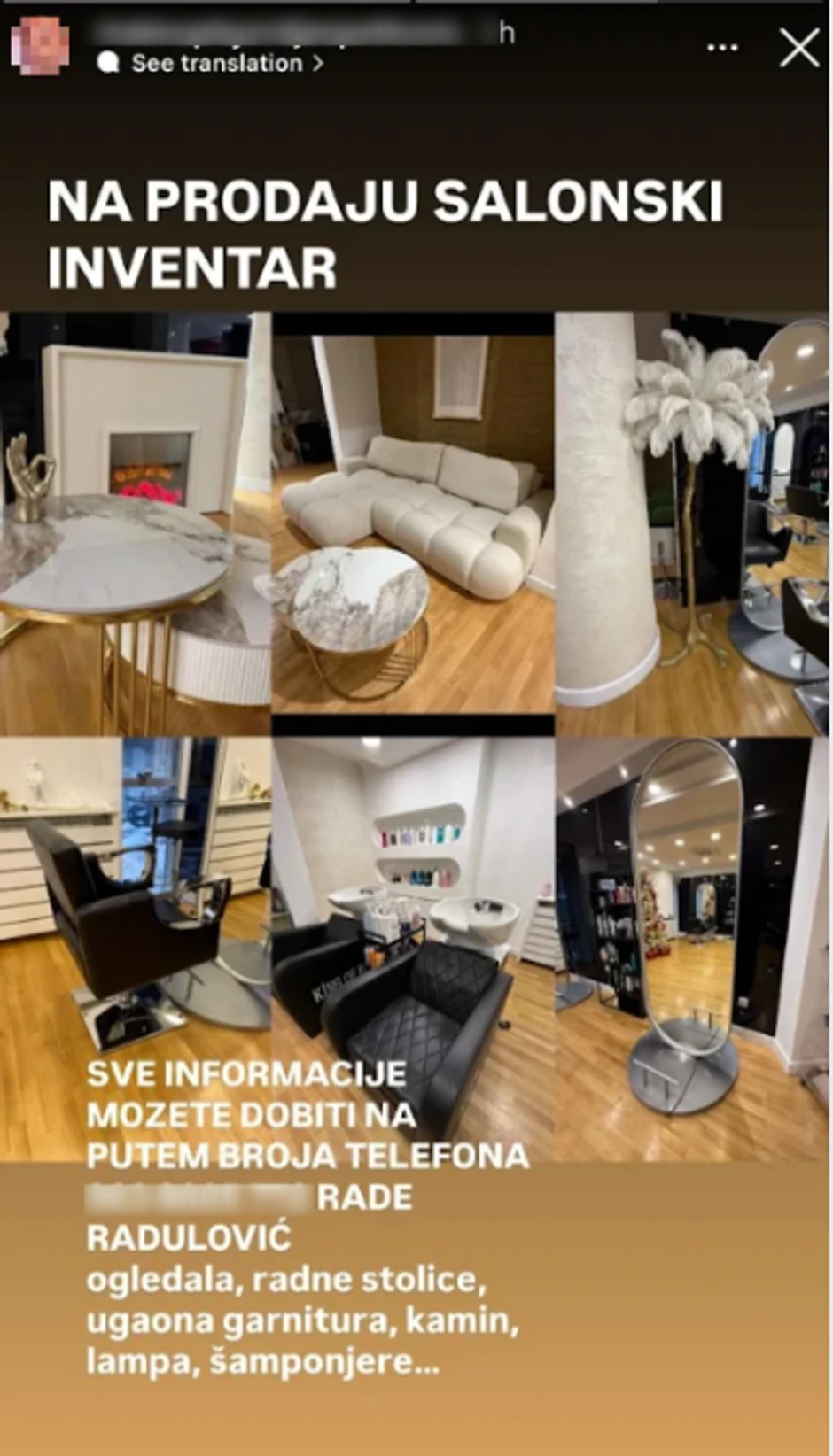 Otac prodaje nameštaj 4 dana nakon sahrane sina