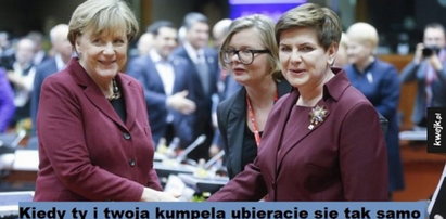 Merkel i Szydło rozmawiały o ciuchach? Najlepsze memy