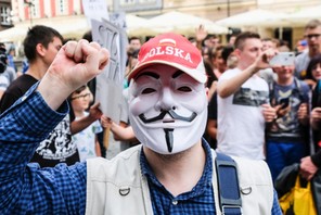 Protest przeciw ACTA 2 w Poznaniu