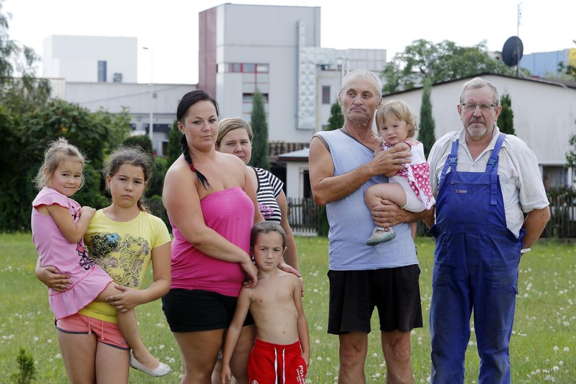 Protestujący mieszkańcy