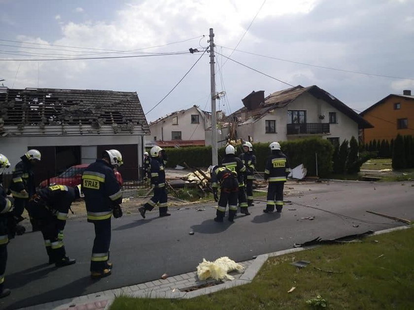 Kaniów: trąba powietrzna przeszła nad miejscowością. Było groźnie!