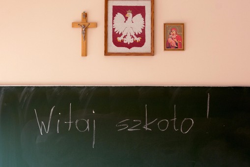 Szkoła religia krzyż klasa