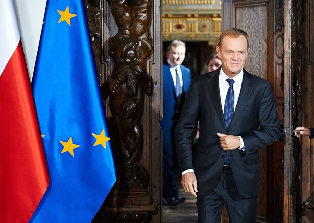 Premier RP Donald Tusk przed rozpoczynającymi się 23 bm. w Gdańsku, polsko-hiszpańskimi konsultacjami międzyrządowymi. (mr) PAP/Adam Warżawa