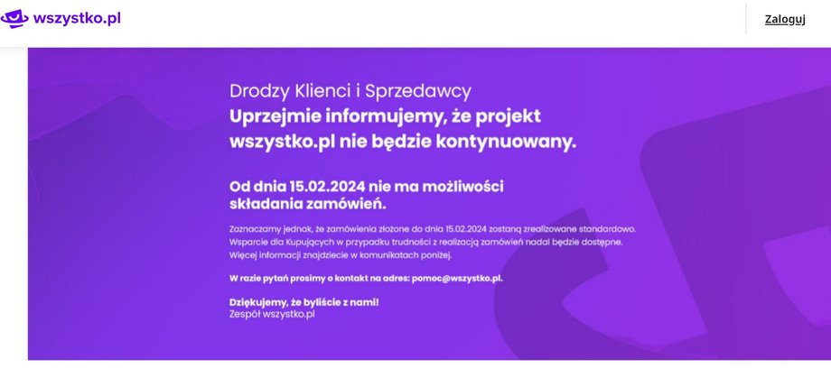 Sklep już zakończył działalność