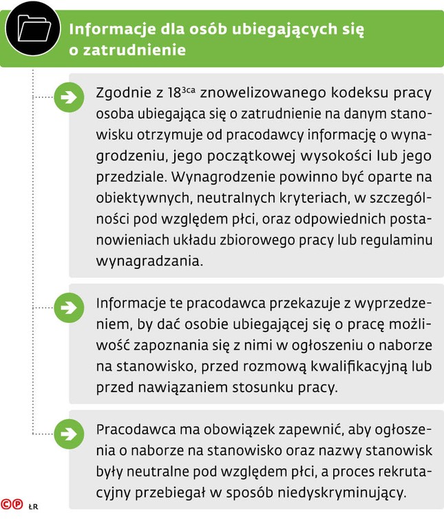 Informacje dla osób ubiegających się o zatrudnienie