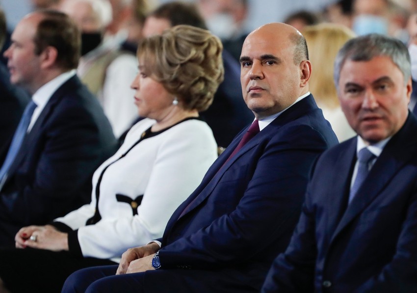 Mihail Mišustin na Putinovom obraćanju