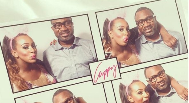 DJ Cuppy with her father, Femi Otedola 